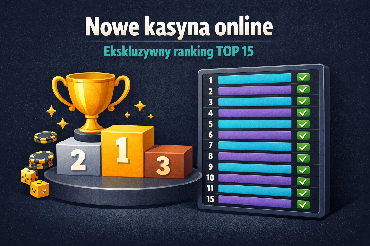 Nowe kasyna online – Ekskluzywny ranking TOP 15